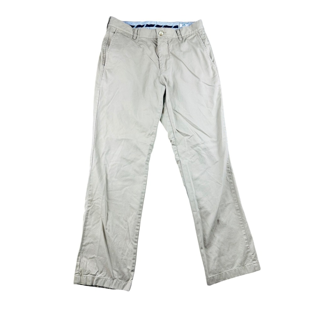 Southern Tide‎ Chino Pants Men 32x30 Tan Skipjack Classic Fit Flat Front Golf